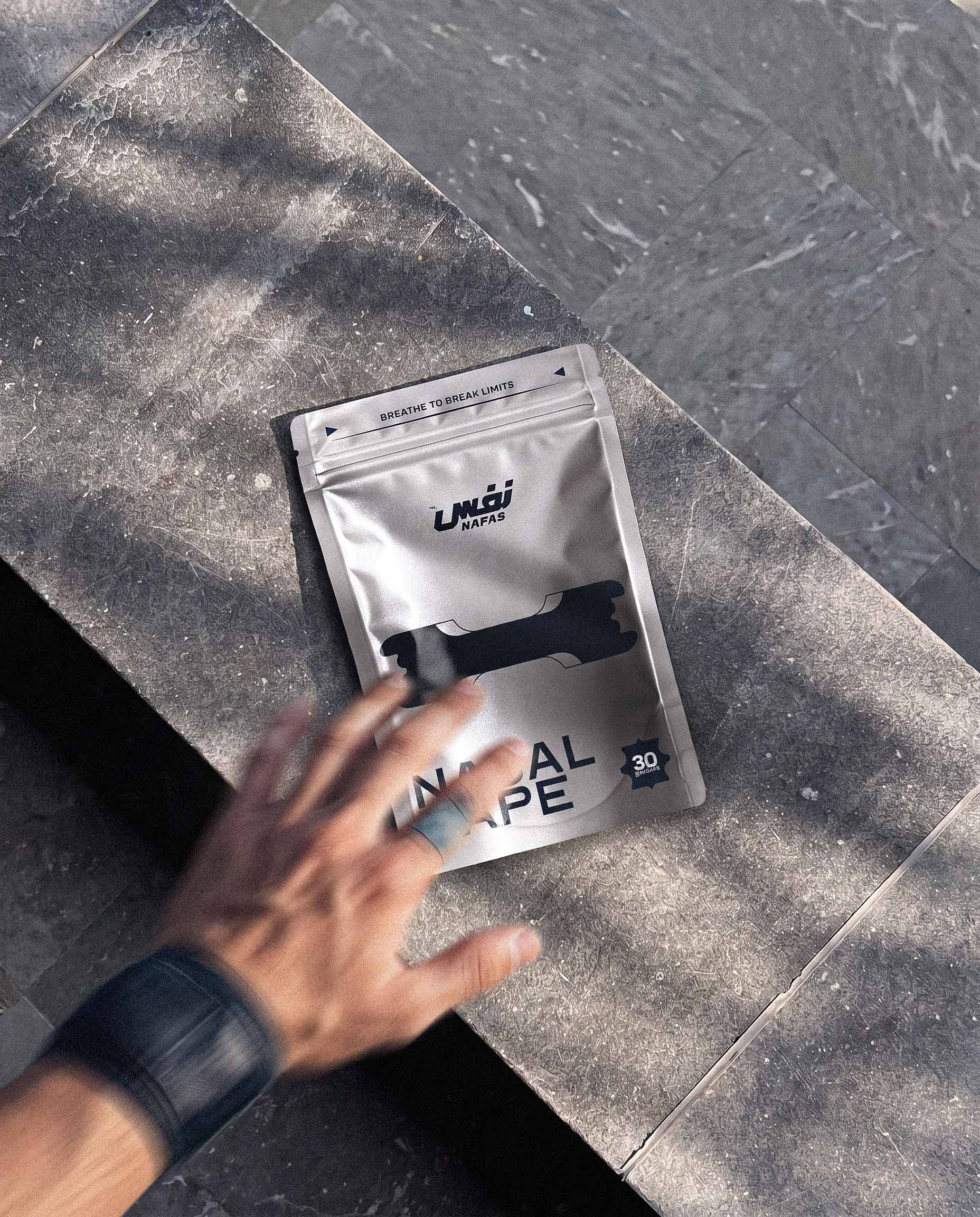 Nafas pouch on stone